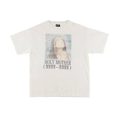 Saint Michael Holy Mother Vintage Off‑White Tee
