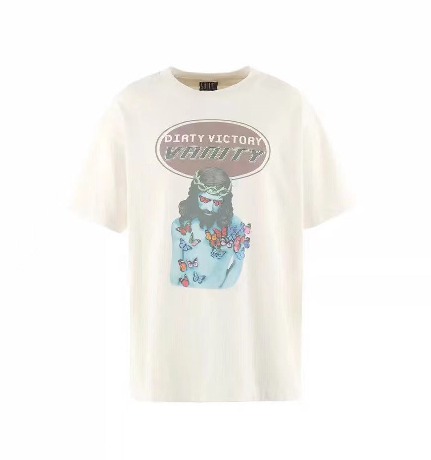 Saint Michael Vanity Dirty Victory Off‑White Vintage Tee