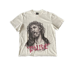 Saint Michael Pure Holy Saint Off‑White Vintage Tee