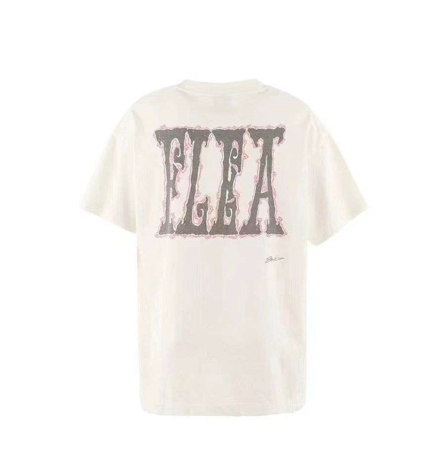 Saint Michael Flea Sun Graphic Off‑White Vintage Tee