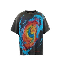 Saint Michael Angry Love God Washed Black Vintage Tee