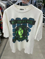 Saint Michael Wet Lovers Kiss Off‑White Vintage Tee