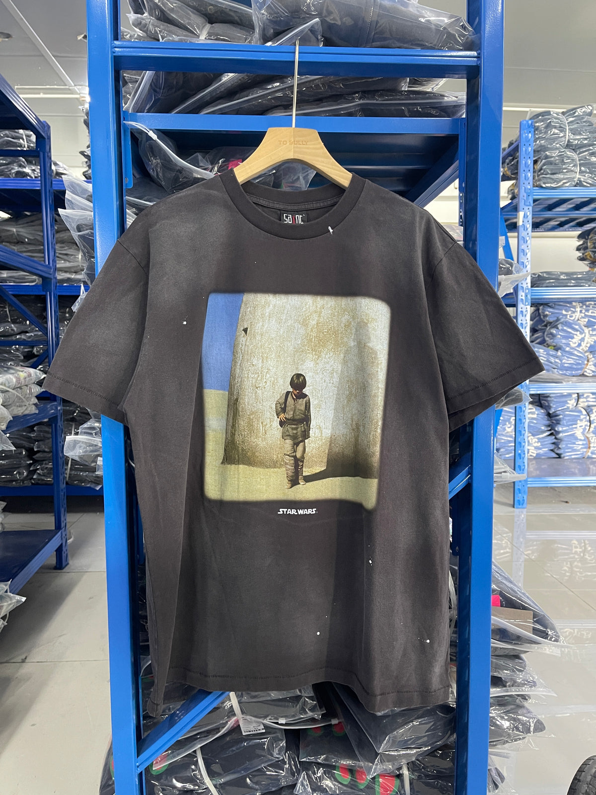 Saint Michael Star Wars Portrait Vintage Black Tee
