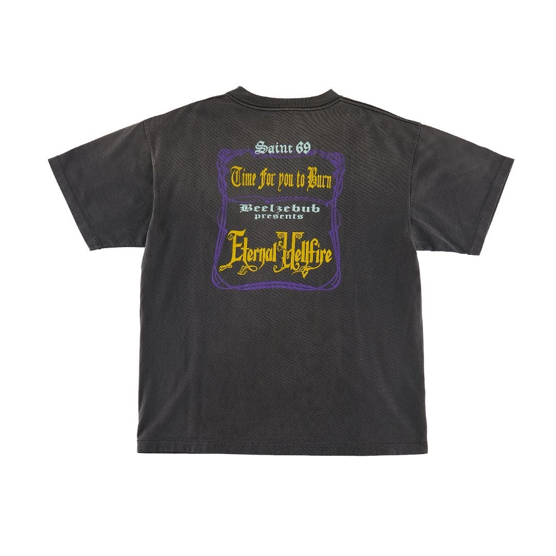 Saint Michael Torment Hand Washed Black Vintage Tee