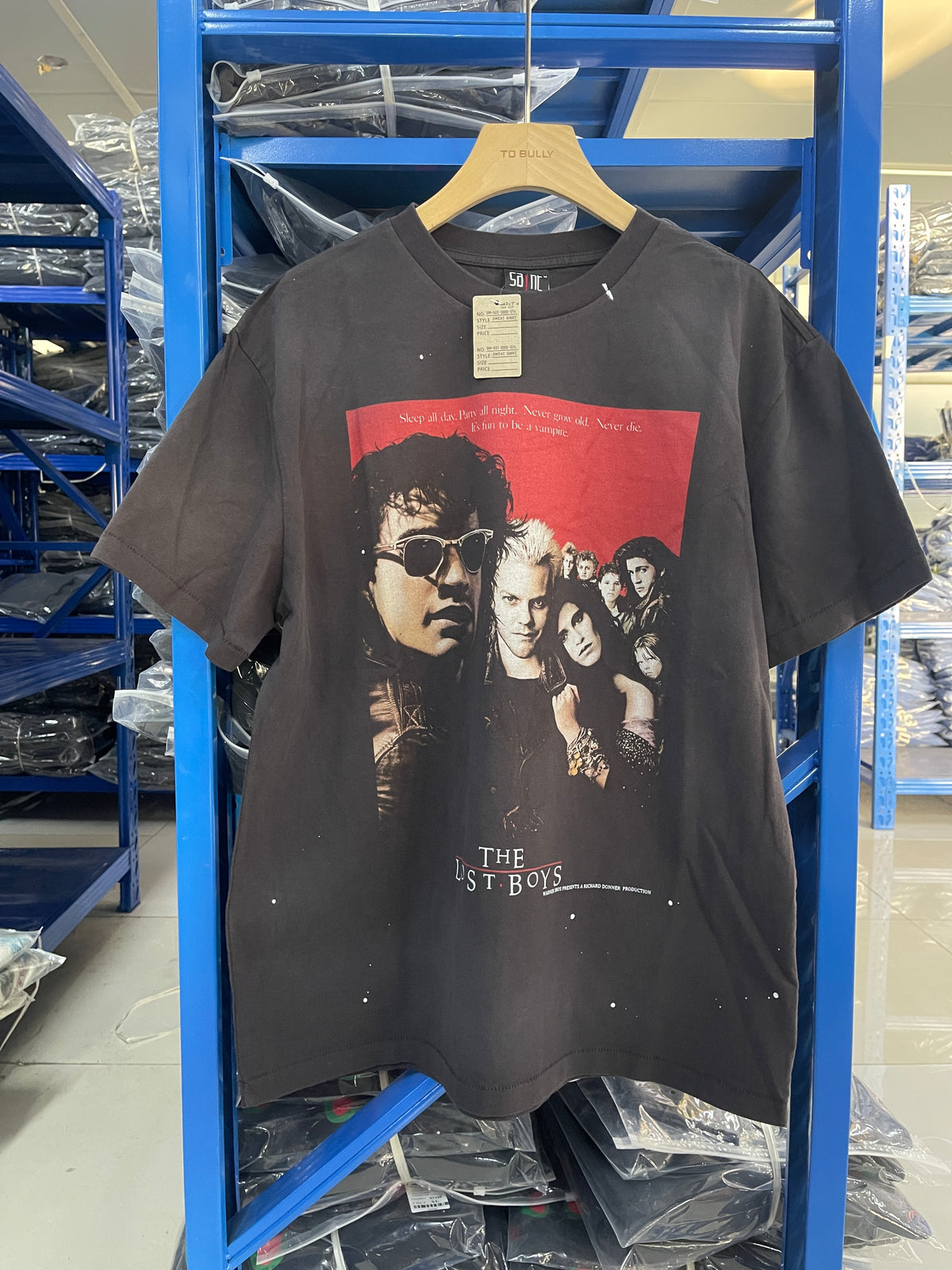 Saint Michael The Lost Boys Vintage Black Tee