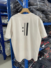 Saint Michael Anime Crew Graphic Off‑White Tee