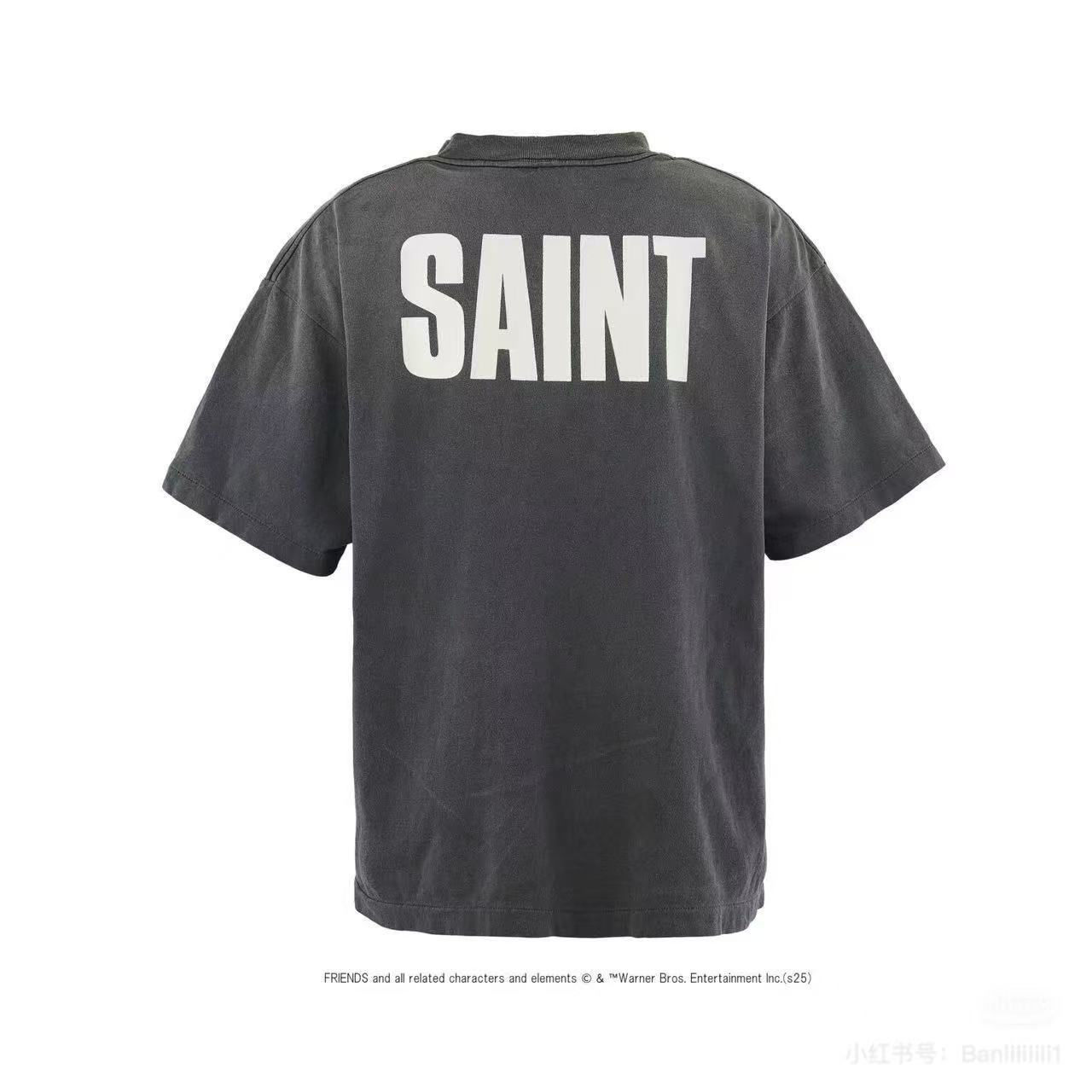 Saint Michael Friends Vintage Washed Black Tee