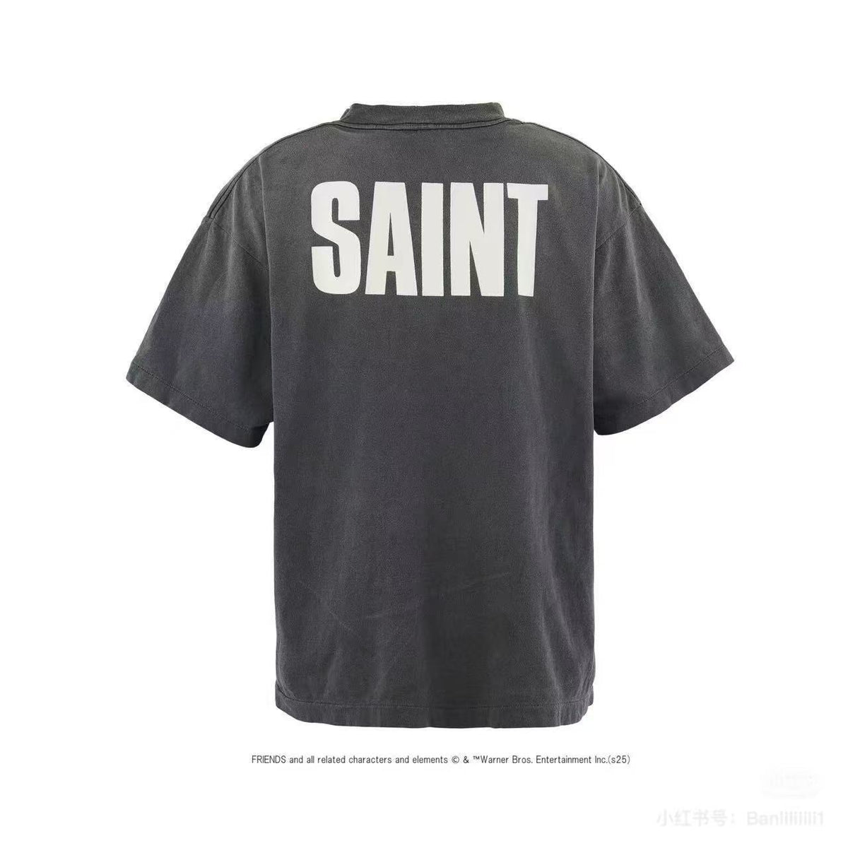 Saint Michael Friends Vintage Washed Black Tee