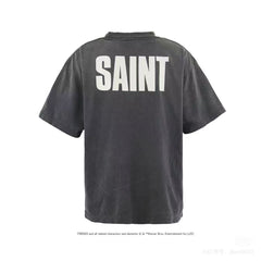 Saint Michael Friends Vintage Washed Black Tee