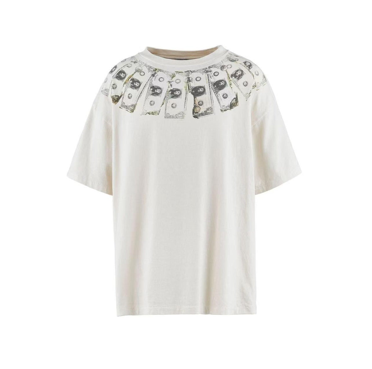 Saint Michael Dual‑Sided Print Vintage Off‑White Tee
