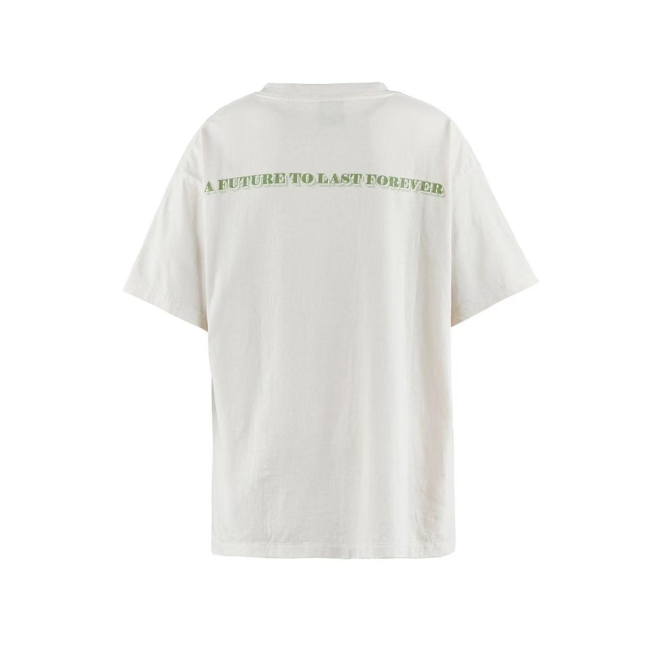 Saint Michael Dual‑Sided Print Vintage Off‑White Tee