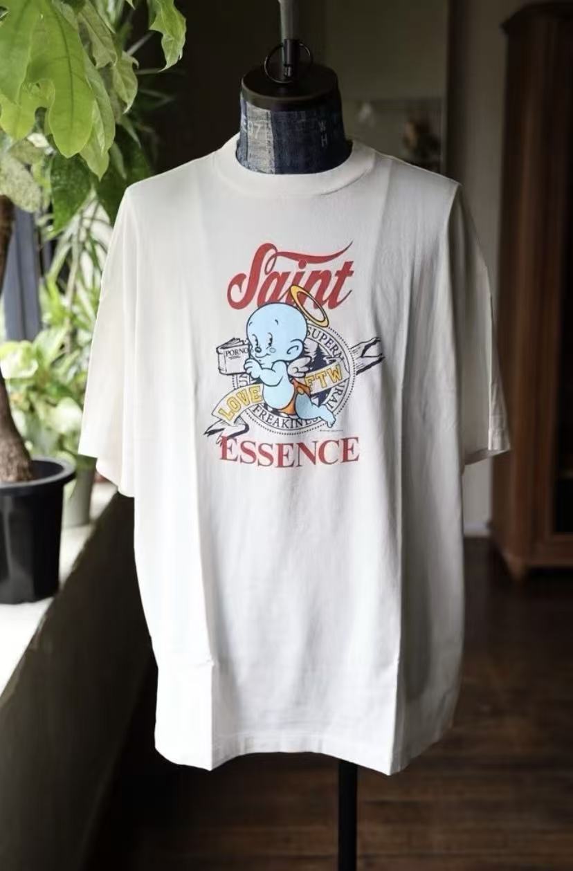 Saint Michael Essence Baby Angel Off‑White Tee