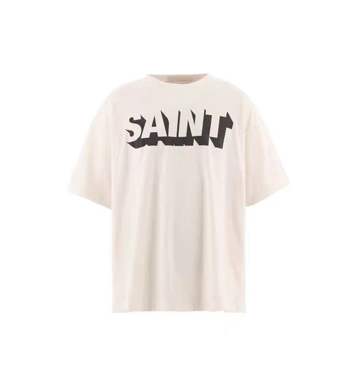 Saint Michael 3D Saint Logo Off‑White Tee