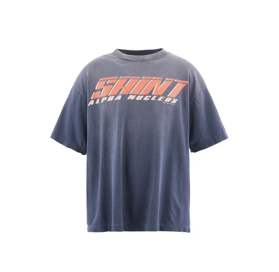 Saint Michael Shint Alpha Nucleus Washed Navy Tee