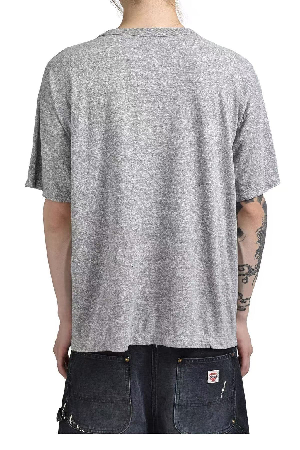 Saint Michael Bold Saint Logo Heather Grey Tee