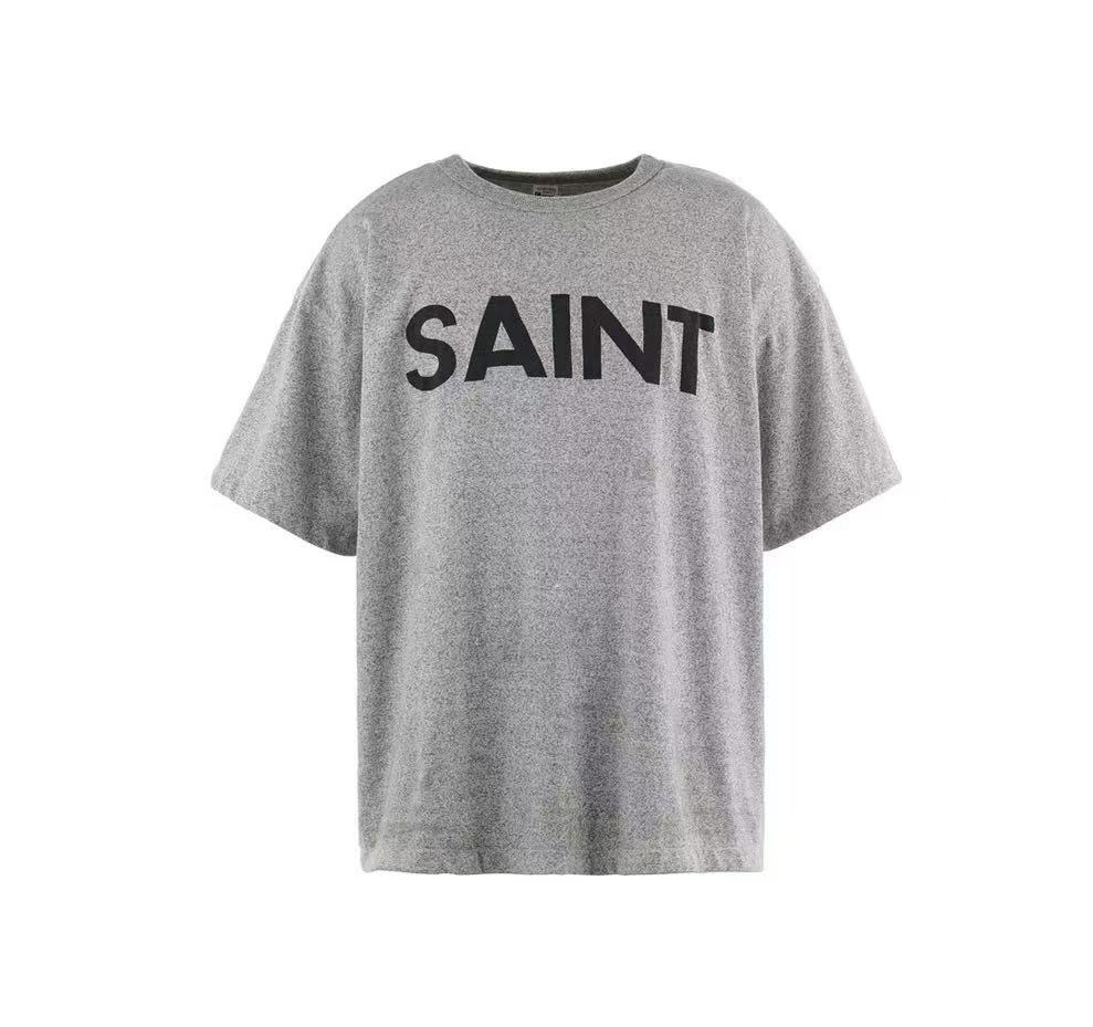 Saint Michael Bold Saint Logo Heather Grey Tee