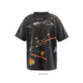 Saint Michael Star Wars Space Battle Vintage Black Tee