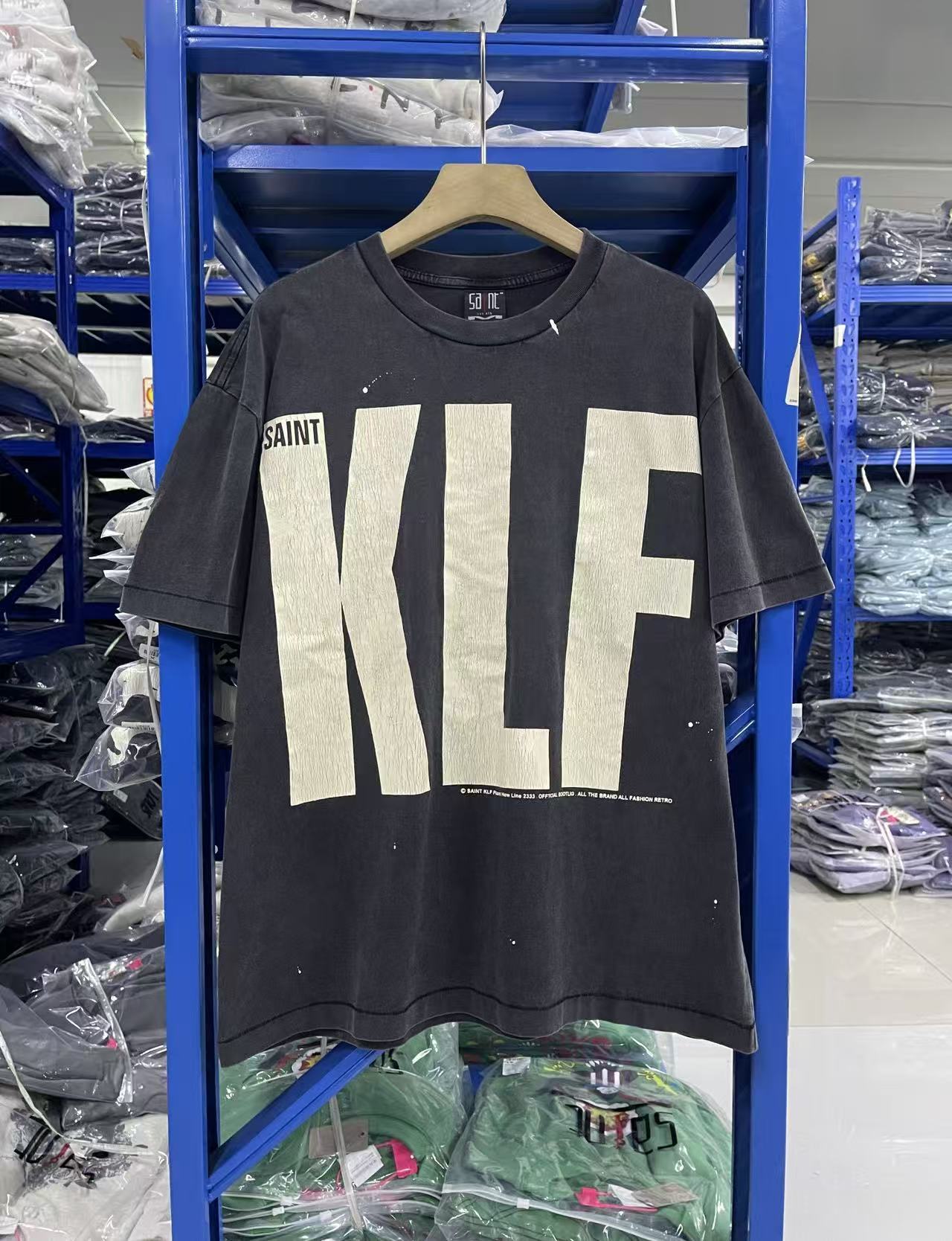 Saint Michael KLF Vintage Washed Black Tee