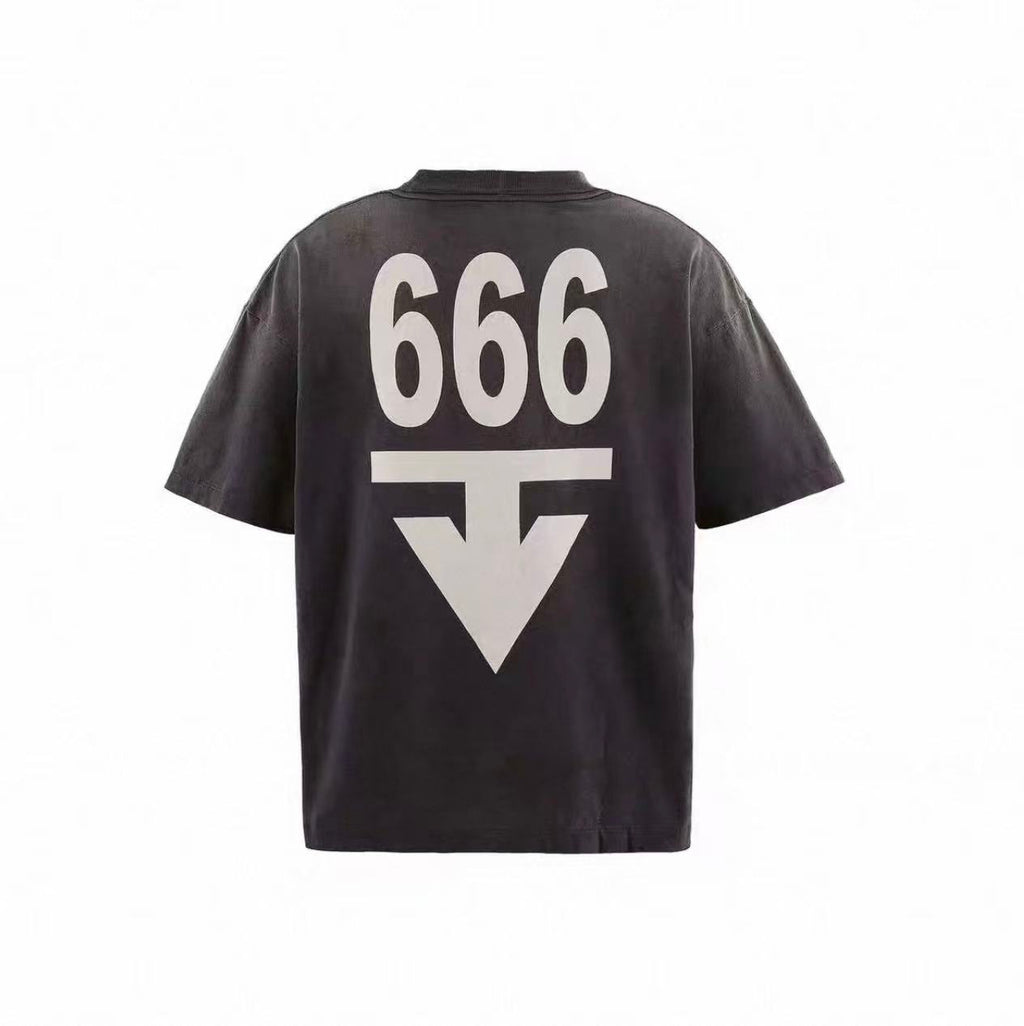 Saint Michael Liberty Skull 666 Vintage Washed Tee