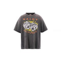 Saint Michael Drama Mask Vintage Washed Black Tee