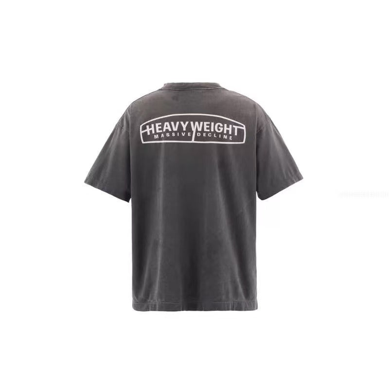 Saint Michael Drama Mask Vintage Washed Black Tee