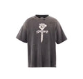 Saint Michael Fist Dagger Vintage Washed Black Tee