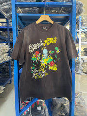 Saint Michael Cartoon Graphic Vintage Brown Tee