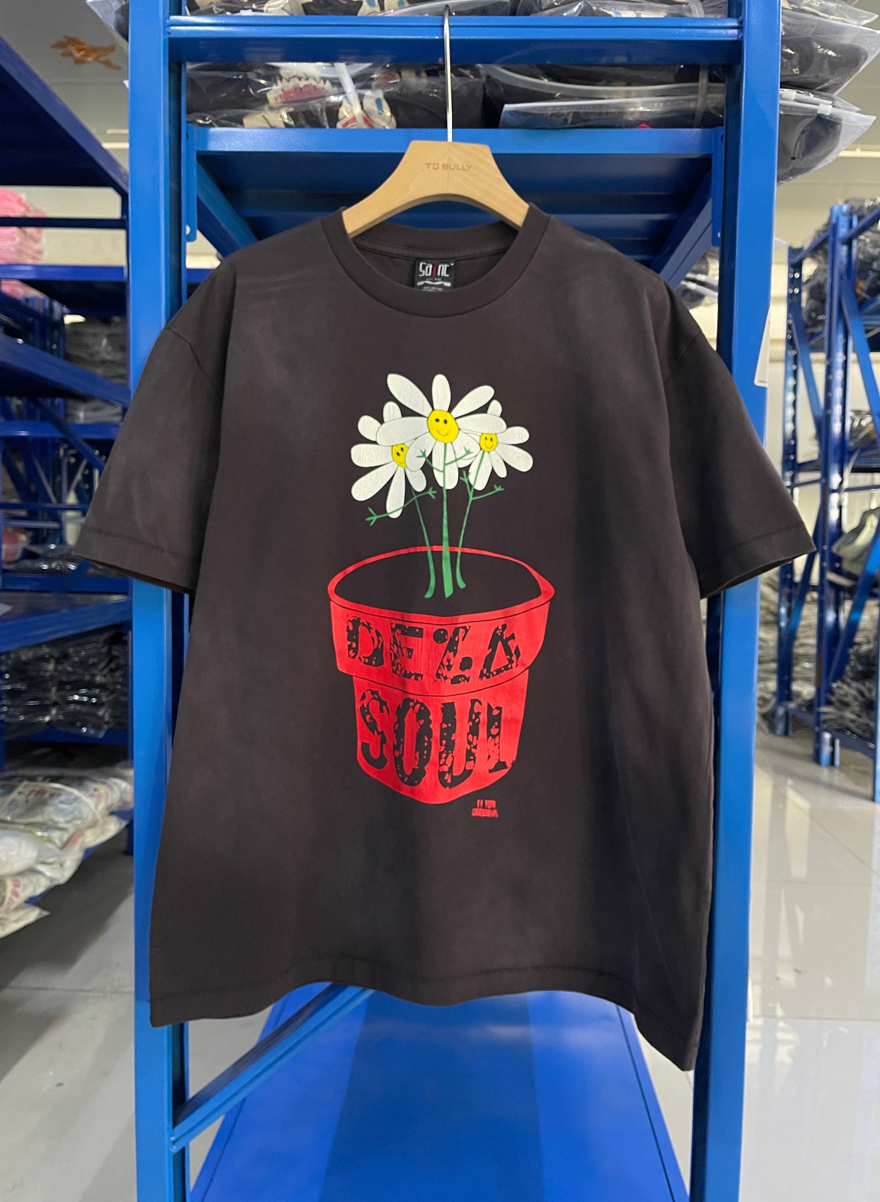 Saint Michael De La Soul Daisy Vintage Brown Tee