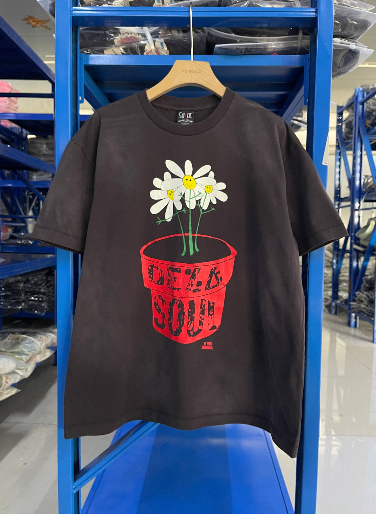 Saint Michael De La Soul Daisy Vintage Brown Tee
