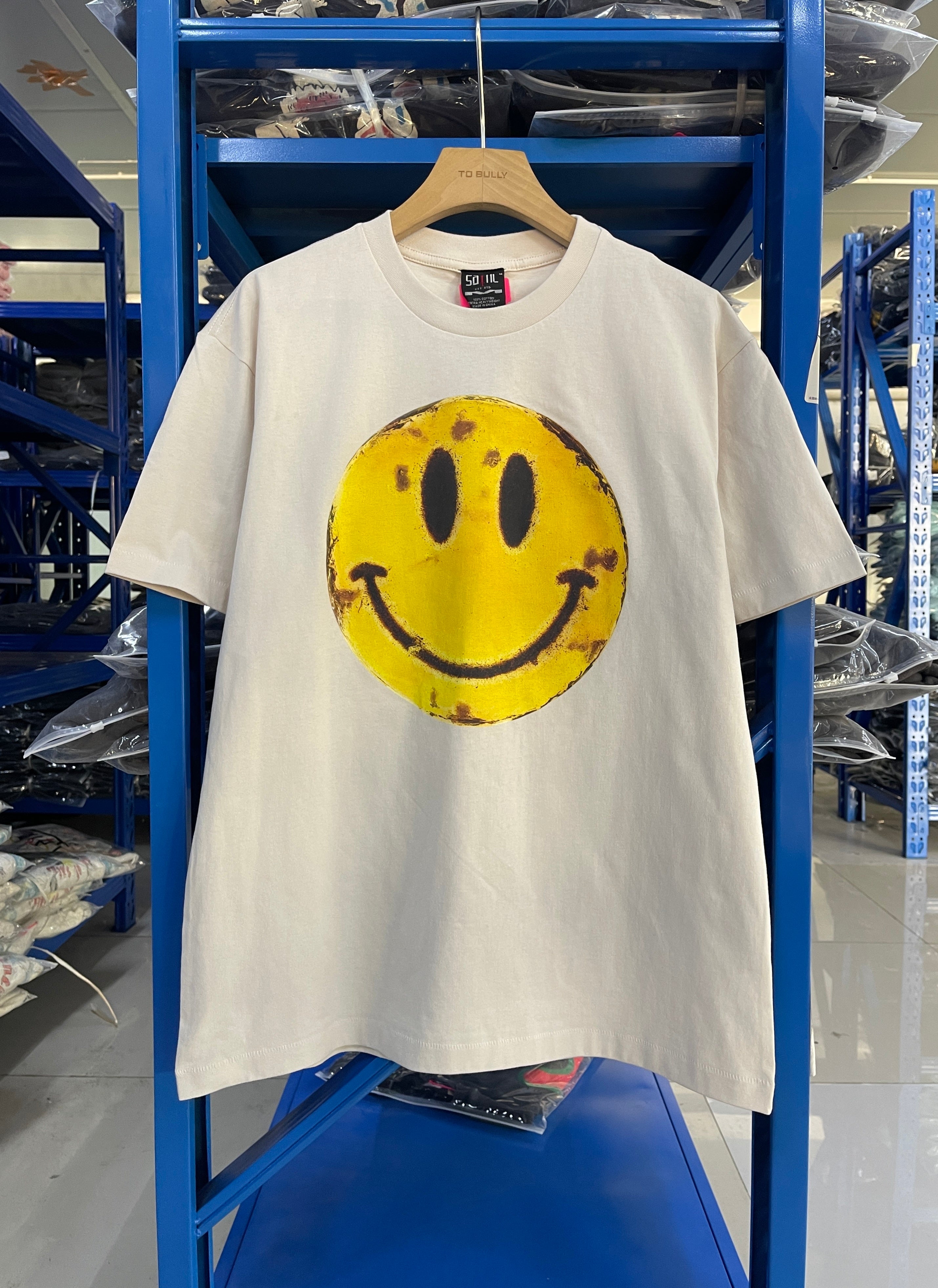 Saint Michael Vintage Smiley Face Graphic Tee