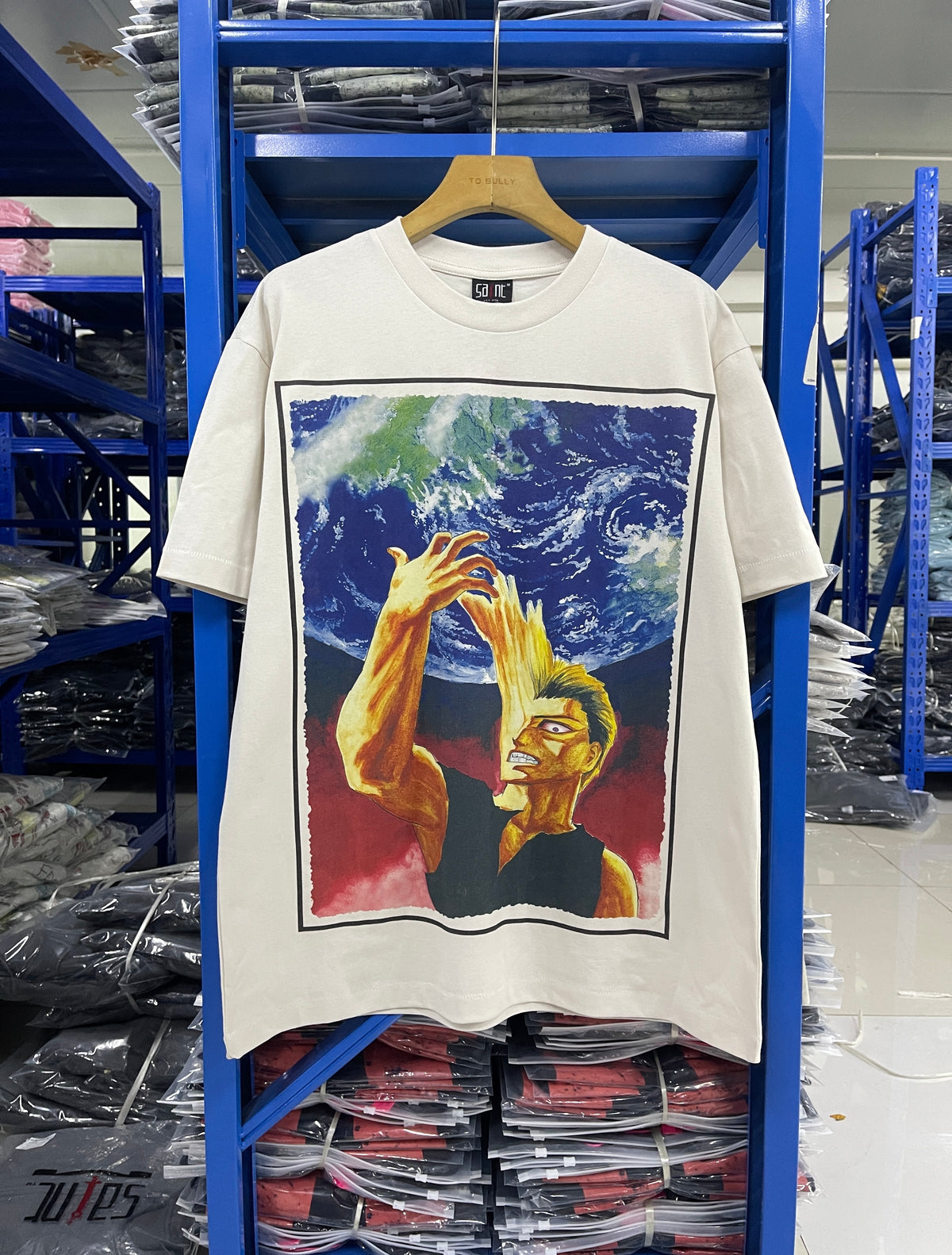 Saint Michael Parasyte Anime Off‑White Vintage Tee