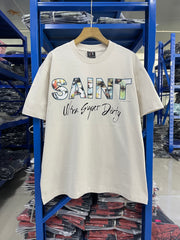 Saint Michael Ultra Super Dirty Off‑White Tee