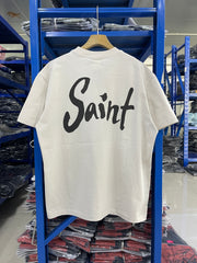 Saint Michael Ultra Super Dirty Off‑White Tee