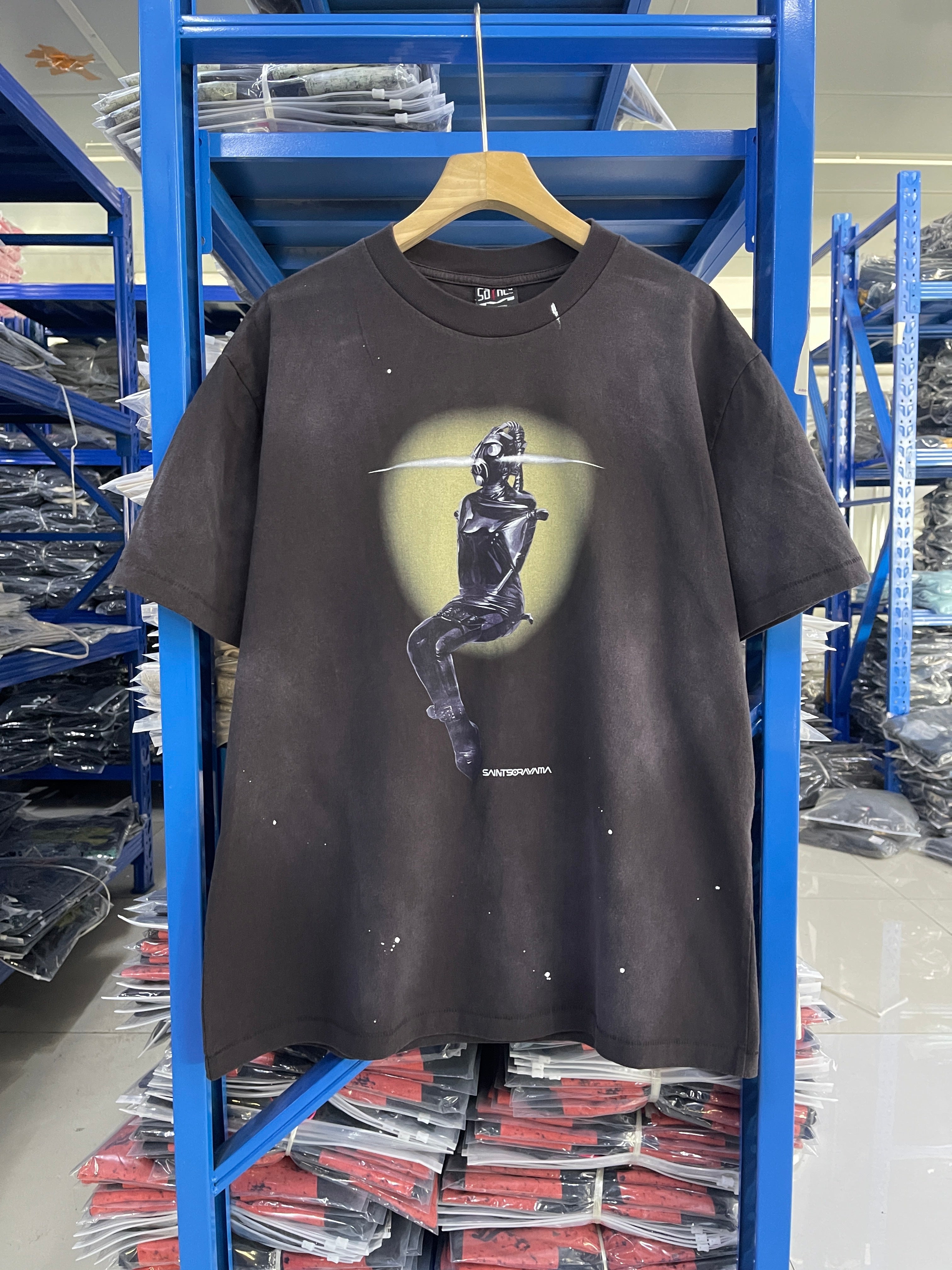 Saint Michael Sorayama Robot Washed Tee