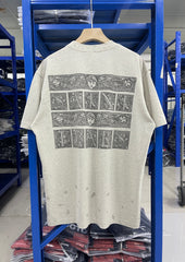 Saint Michael Saint Tears Distressed Oatmeal Tee