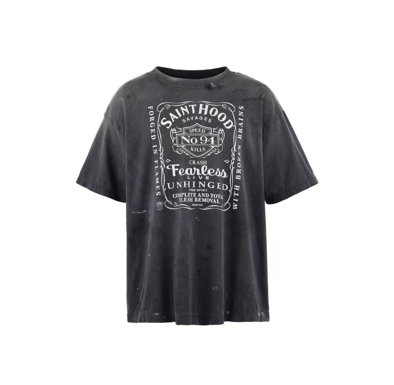 Saint Michael Sainthood Vintage Washed Black Tee