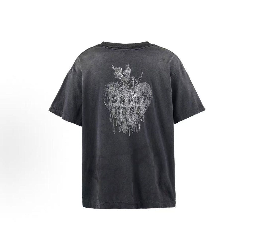 Saint Michael Sainthood Vintage Washed Black Tee