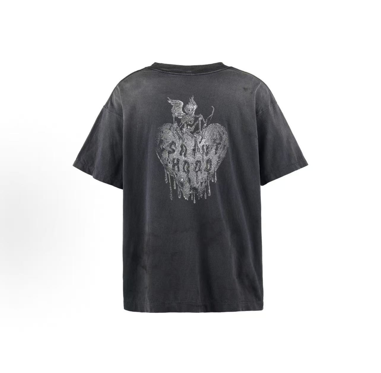 Saint Michael Sainthood Vintage Washed Black Tee