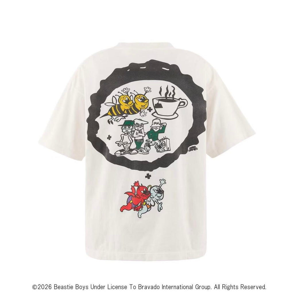 Saint Michael Beastie Boys Off‑White Retro Graphic Tee