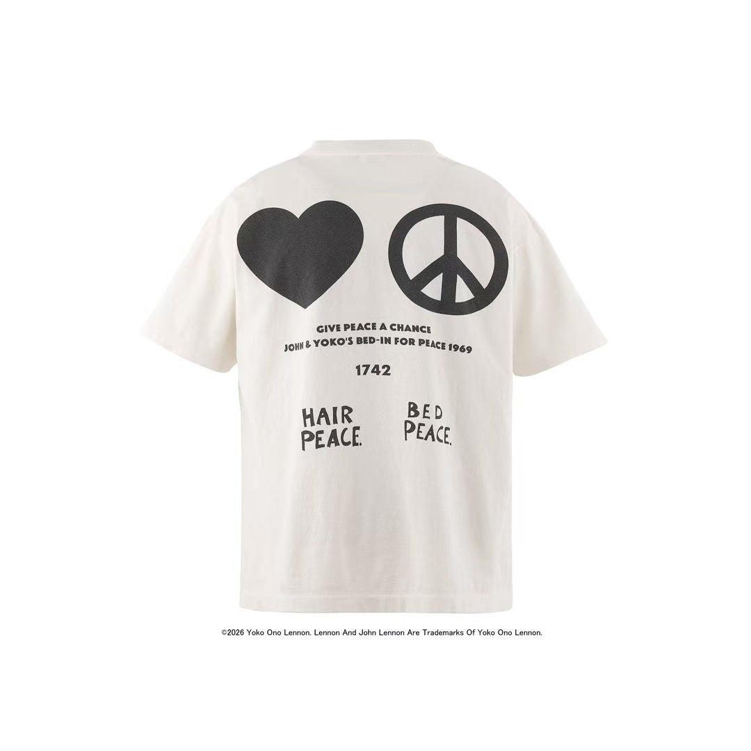 Saint Michael Imagine Peace Off‑White Graphic Tee