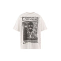 Saint Michael Daily Mirror Newspaper Print Off‑White Tee