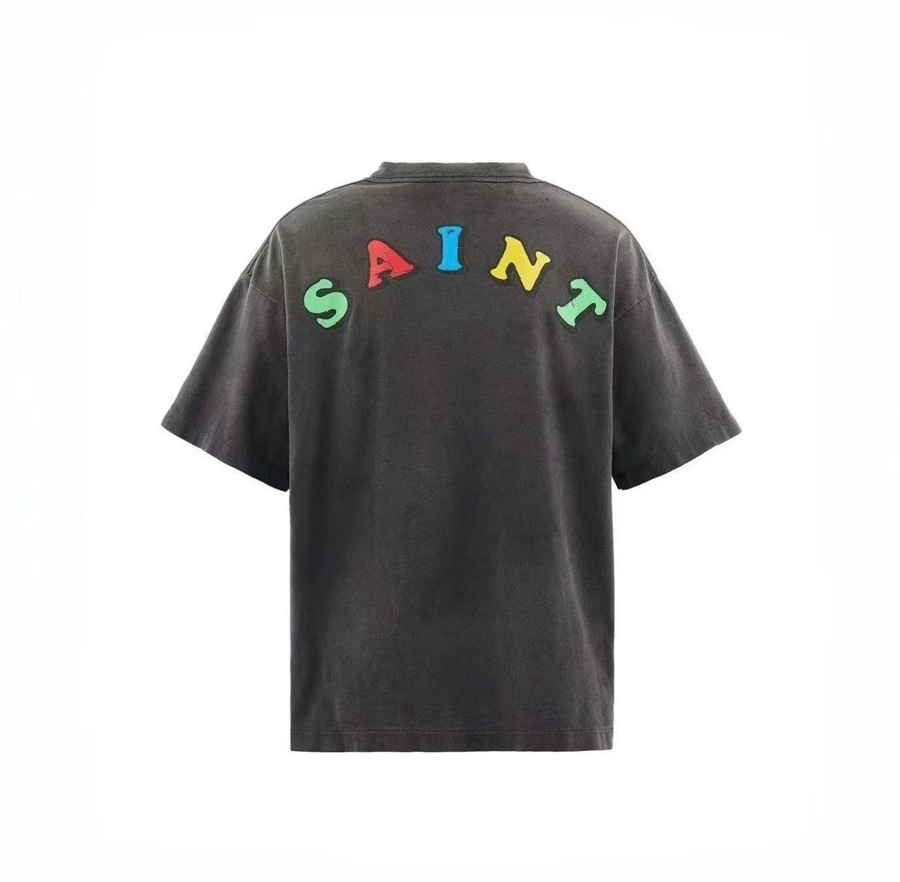 Saint Michael Vote For Light Washed Black Graphic Tee