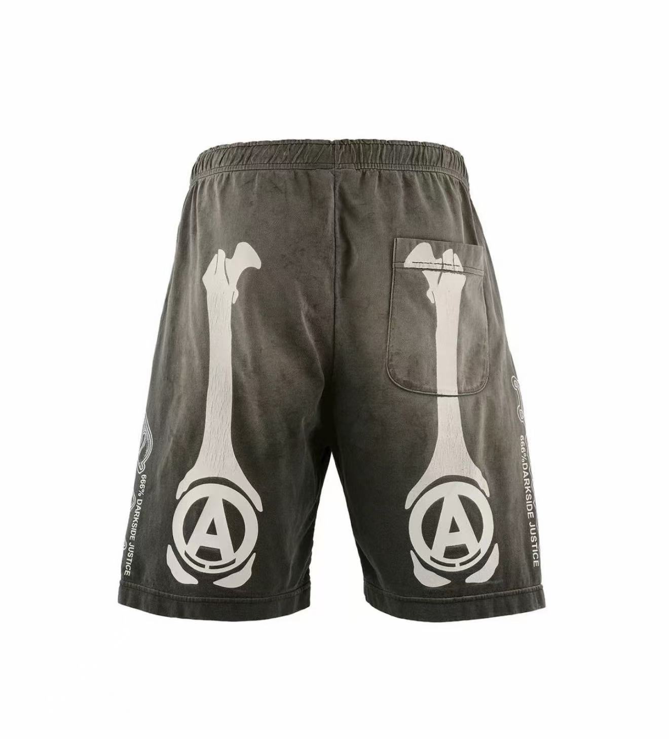 Saint Michael Bone Graphic Vintage Sweat Shorts