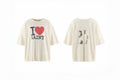 Saint Michael I Love Saint Heart Off‑White Oversized Tee