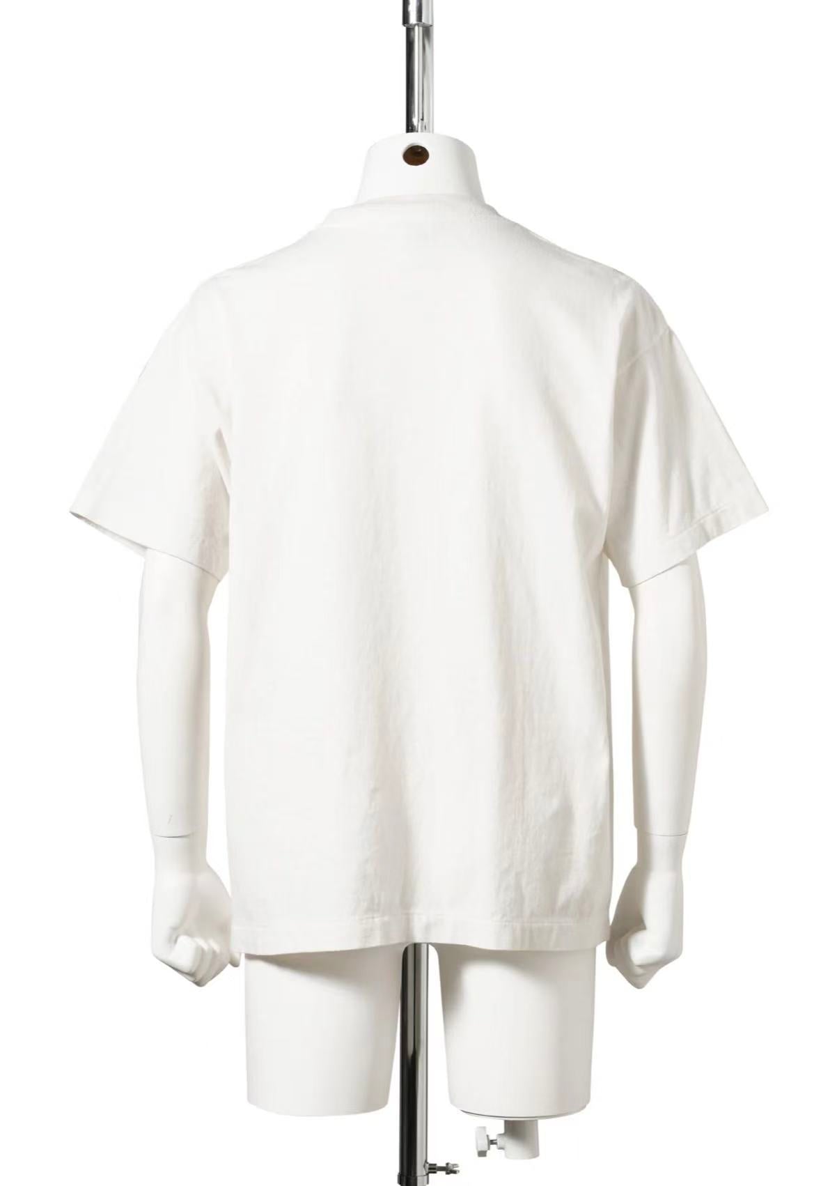 Saint Michael Number 6 Gradient Ring Off‑White Tee