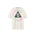 Saint Michael Number 6 Gradient Ring Off‑White Tee