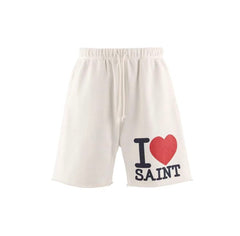 Saint Michael I Love Saint Heart Sweat Shorts