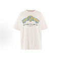 Saint Michael Saint World Shield Logo Off‑White Tee