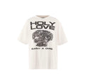 Saint Michael Holy Love Engine Graphic Off‑White Tee