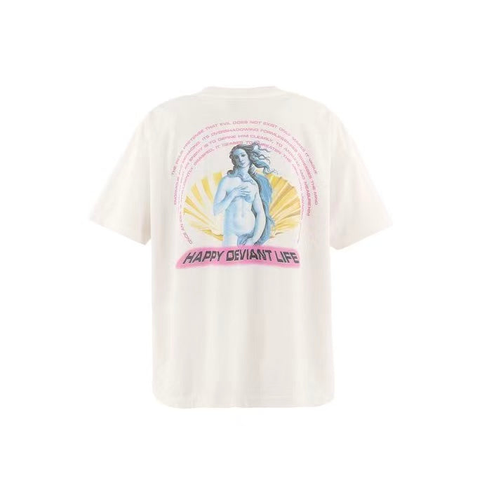 Saint Michael Magic Saint Flower Birth of Venus Off‑White Tee